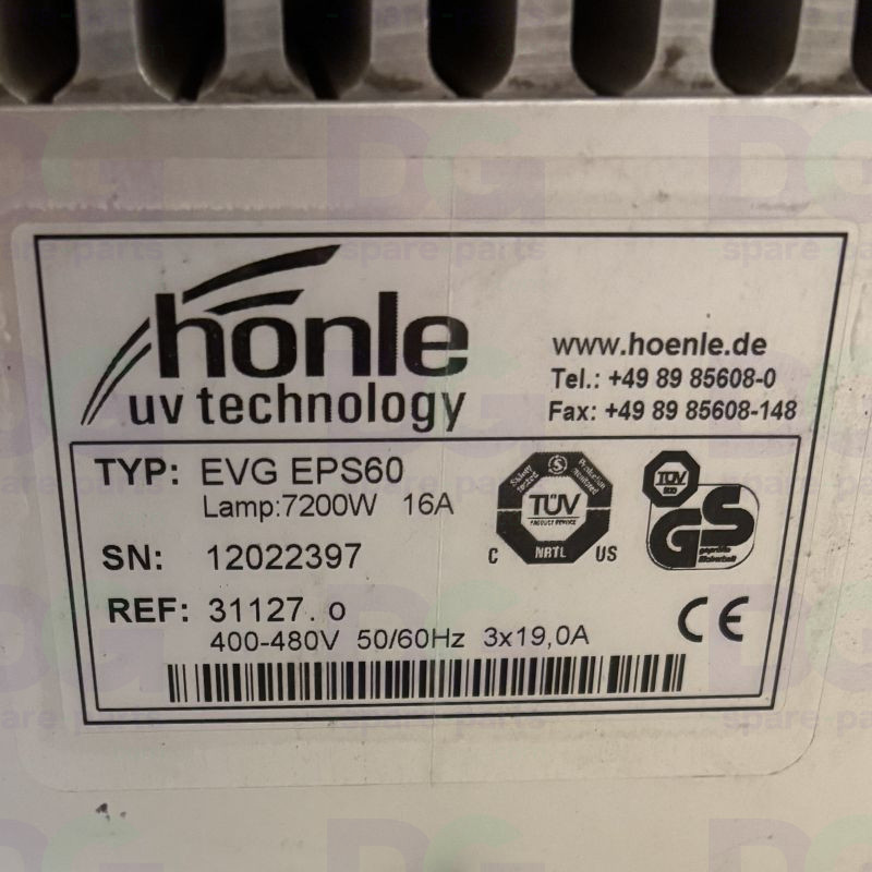 31127 Hönle EPS60 UV lamp power supply – Durst Rho 750