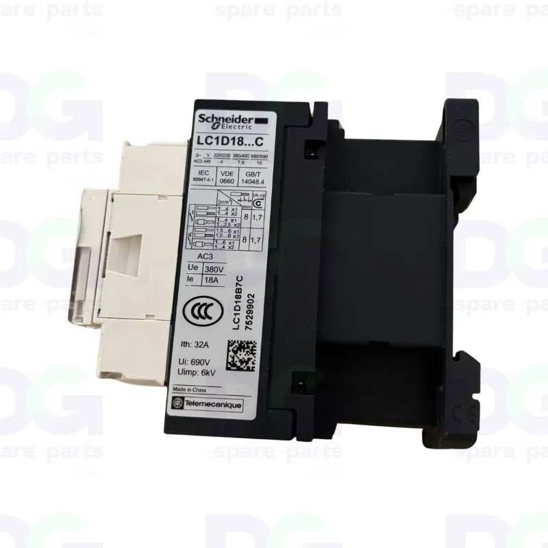 1210060005 - Contacteur AC 3P 18A Schneider LC1D18B7C (HandTop HT2512) – pièce détachée (photo 2)