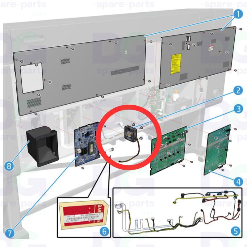 E-Box Fan – HP Latex 630 und 630W (Y0U21-67211)