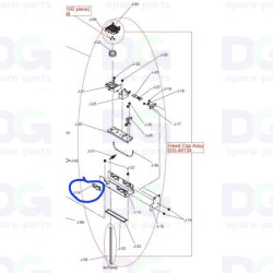 Staffa di guida della cappucciatura Mutoh 626UF | DG