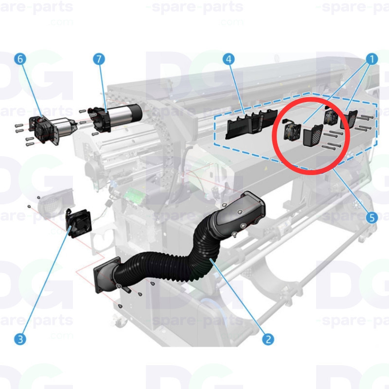 Y0U21-67189 - Unité de ventilateur déflecteur