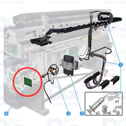 White Ink Supply Station PCA – HP Latex 630W – Y0U21-67113