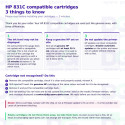Encre compatible HP Latex 831C - Cartouche rechargée - 775mL