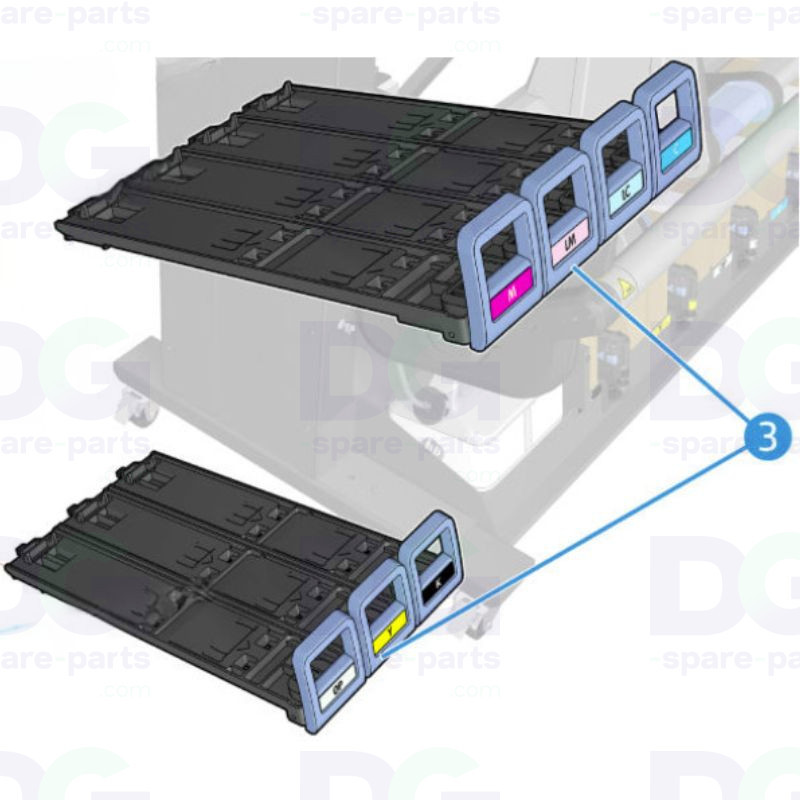 B4H70-67015 HP Latex – 7er-Set Kartuschen-Einsätze M, LM, LC, C, OP, Y, K