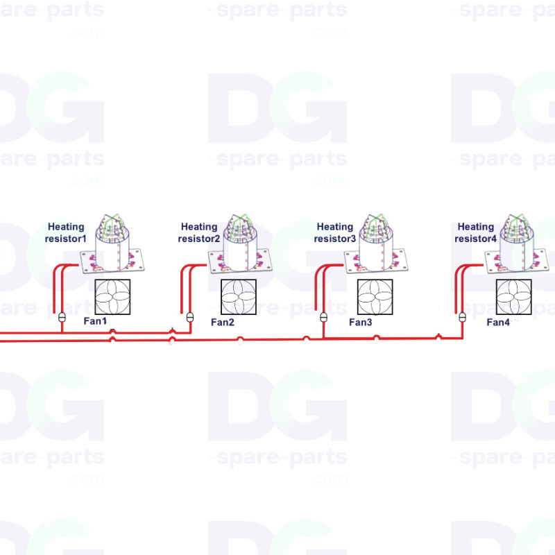M0E29-50013 HP Latex 560/570 — Cable calefactor de las resistencias de secado