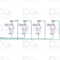 M0E29-50015 / M0E29-60141 HP Latex 560/570 — Faisceau ventilateurs et sondes du séchage