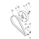 Puleggia dentata (TN15-160) Mimaki M203155 | DG
