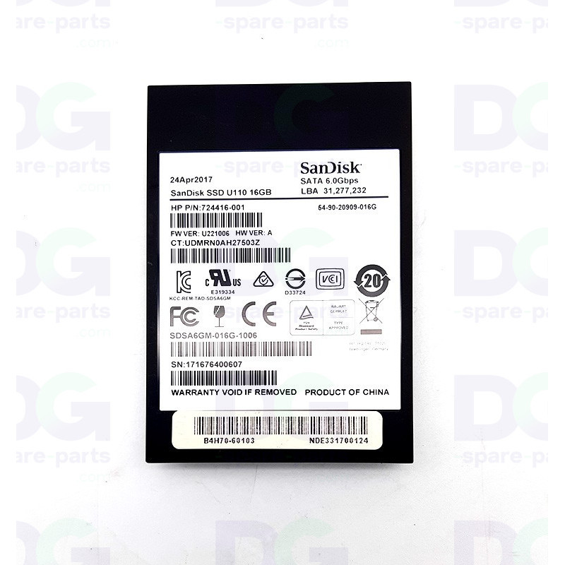 B4H70-67048 SSD 2.5" 16GB – HP Latex | DG Spare Parts