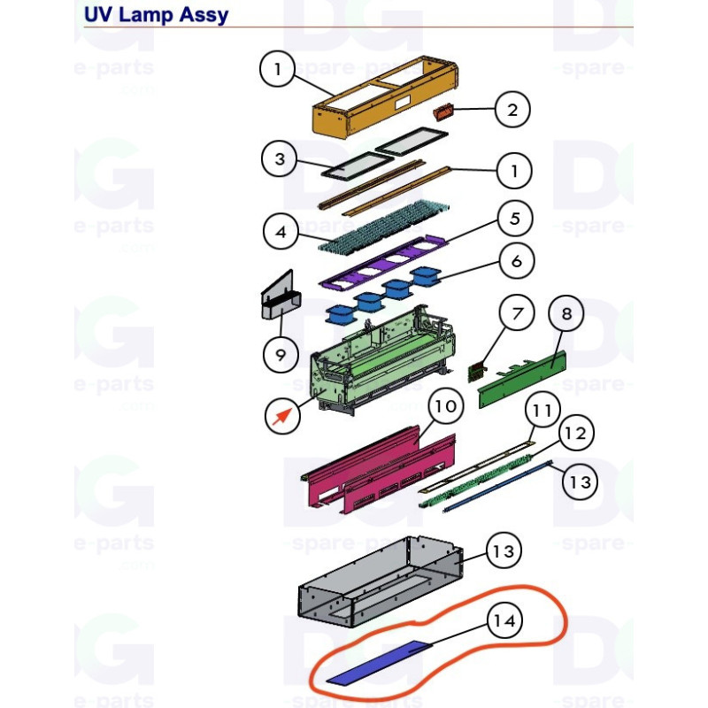 3010113175 - 61xx UV Quartz Plate
