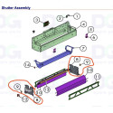 Kit UV Shutter Motor 3010117506 & Lamp Bearings Plates + Spring Clip 3010106193