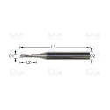 3910764 - Broca helicoidal R114 Ø4 mm Zünd | DG Spare Parts
