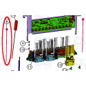 3010116230 - Rod Threaded with Ball Color Channel Support – pièce détachée Canon Océ®