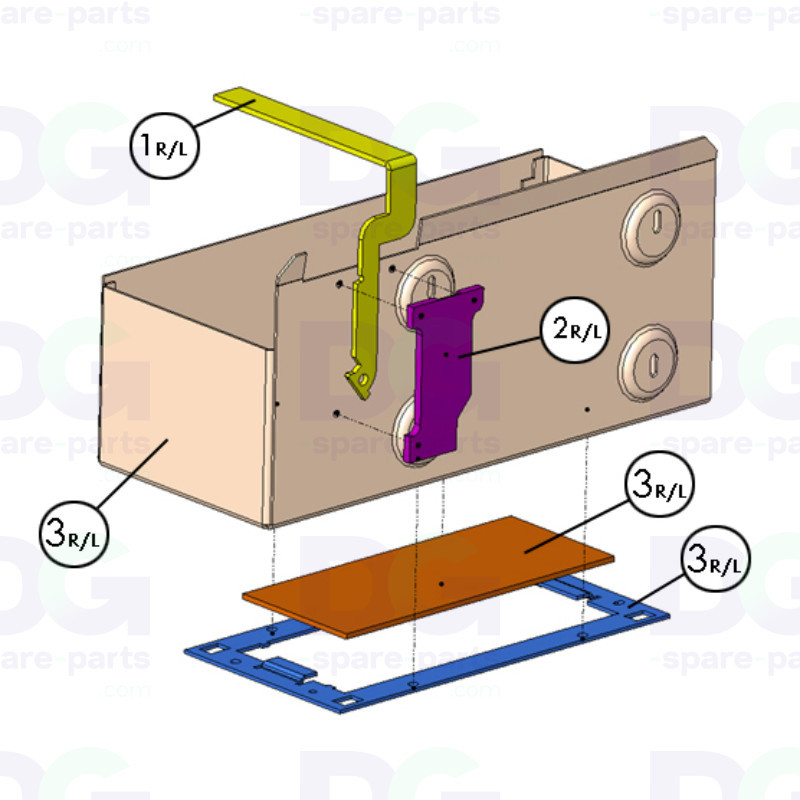 3010109715 - Lamp Housing Mounting Bracket - Left