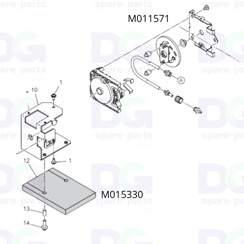 Pack M015330 + M11571 : Tube pump Assy + Tube pump 1 assy