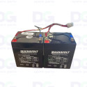SLA12-4.5 (12V4.5AH) - Magnavolt Rechargeable Sealed Lead Acid Battery (2 pcs)