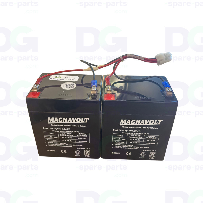 SLA12-4.5 (12V4.5AH) - Magnavolt Rechargeable Sealed Lead Acid Battery (2 pcs)