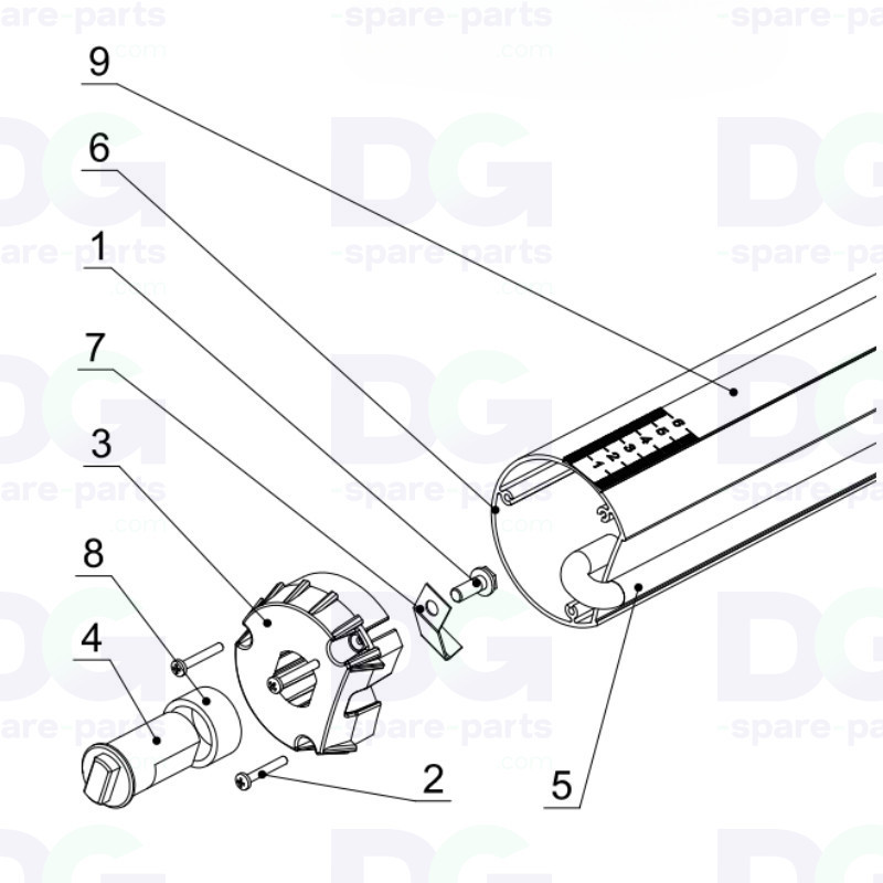 Kala 1650 - Self locking axle