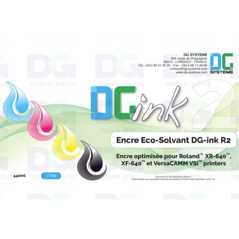 Compatible Roland® Eco-Solvent Max 2 Ink – 440 mL Refilled Cartridge - R2