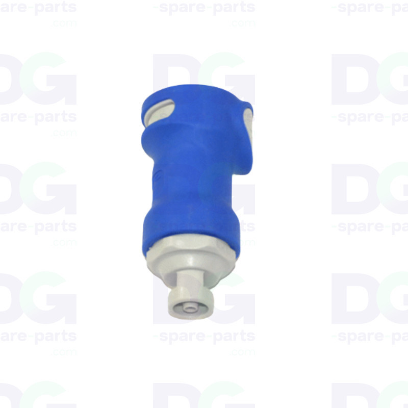3010109812 - Coupling-NS4 Female 1/8Barb Blue